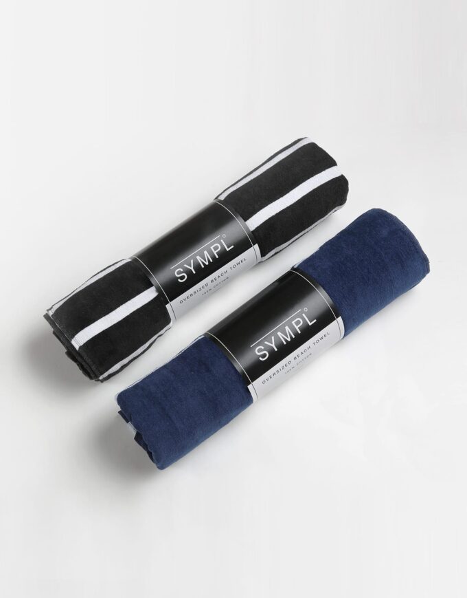Beach Towel - Black 2 Beach Towel - Black